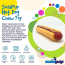 Yellow/Red - SP Hot Dog Ultra Durable Nylon Dog Chew Toy for Aggressive Chewers - OSFA