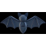 Black - SodaPup Vampire Bat Ultra Durable Nylon Dog Chew Toy for Aggressive Chewers - Large
