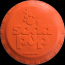 Orange Squeeze - SP Bottle Top Flyer Durable Rubber Retrieving Frisbee - Small (7