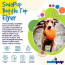 Orange Squeeze - SP Bottle Top Flyer Durable Rubber Retrieving Frisbee - Small (7
