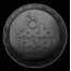 Black - SP Bottle Top Flyer Durable Rubber Retrieving Frisbee  - Large Flyer (9.75