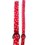 Paw Prints & Hearts Red - Cutie Ties Fun Design Dog Leash - Large