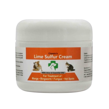 Classic\'s Lime Sulfur Pet Skin Cream - Pet Care and Veterinary Treatment for Itchy and Dry Skin - 2 oz