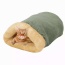 Sage Green - GOOPAWS 4 in 1 Self Warming Burrow Cat Bed, Pet Hideway Sleeping Cuddle Cave - 22