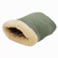 Sage Green - GOOPAWS 4 in 1 Self Warming Burrow Cat Bed, Pet Hideway Sleeping Cuddle Cave - 22