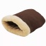 Coffee - GOOPAWS 4 in 1 Self Warming Burrow Cat Bed, Pet Hideway Sleeping Cuddle Cave - 22