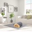 Grey - GOOPAWS 4 in 1 Self Warming Burrow Cat Bed, Pet Hideway Sleeping Cuddle Cave - 22