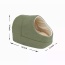 Sage Green - GOOPAWS Cat Cave for Cat and Warming Burrow Cat Bed, Pet Hideway Sleeping Cuddle Cave - 18