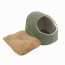 Sage Green - GOOPAWS Cat Cave for Cat and Warming Burrow Cat Bed, Pet Hideway Sleeping Cuddle Cave - 18