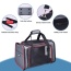 Grey / Red - GOOPAWS Soft-Sided Kennel Pet Carrier for Small Dogs, Cats, Puppy, Airline Approved Cat Carriers Dog Carrier Collapsible, Travel Handbag & Car Seat - 17