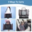 Grey / Red - GOOPAWS Soft-Sided Kennel Pet Carrier for Small Dogs, Cats, Puppy, Airline Approved Cat Carriers Dog Carrier Collapsible, Travel Handbag & Car Seat - 17