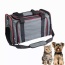 Grey / Red - GOOPAWS Soft-Sided Kennel Pet Carrier for Small Dogs, Cats, Puppy, Airline Approved Cat Carriers Dog Carrier Collapsible, Travel Handbag & Car Seat - 19