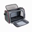 Grey / Red - GOOPAWS Soft-Sided Kennel Pet Carrier for Small Dogs, Cats, Puppy, Airline Approved Cat Carriers Dog Carrier Collapsible, Travel Handbag & Car Seat - 19