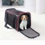Grey / Red - GOOPAWS Soft-Sided Kennel Pet Carrier for Small Dogs, Cats, Puppy, Airline Approved Cat Carriers Dog Carrier Collapsible, Travel Handbag & Car Seat - 19
