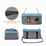 Grey - JESPET & GOOPAWS Dog Booster Seats for Cars, Portable Dog Car Seat Travel Carrier with Seat Belt for 24lbs Pets - 16