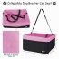 Pink - JESPET & GOOPAWS Dog Booster Seats for Cars, Portable Dog Car Seat Travel Carrier with Seat Belt for 24lbs Pets - 16
