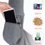 Grey - JESPET Comfy Pet Sling for Small Dog Cat, Hand Free Sling Bag Breathable Soft Knit with Front Pocket, Travel Puppy Carrying Bag, Pet Pouch. Machine Washable - 28