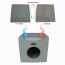 Sage Green - JESPET Foldable Cat Condo, Cat Cube House & Sleepping Bed with Lying Surface and 2 Reversible Cushions, Cat Hiding Place, Cat Cave, Linenette Fabric, Felt and Engineered Wood, Scratch Resista - 15.4