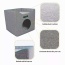 Smoke Gray - JESPET Foldable Cat Condo, Cat Cube House & Sleepping Bed with Lying Surface and 2 Reversible Cushions, Cat Hiding Place, Cat Cave, Linenette Fabric, Felt and Engineered Wood, Scratch Resista - 15.4