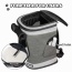 Smoke Grey - JESPET Pet Backpack Carrier for Small Dog, Puppy, Soft Carrier Backpack Ideal for Traveling, Hiking, Walking and Outdoor Activities with Family - 13