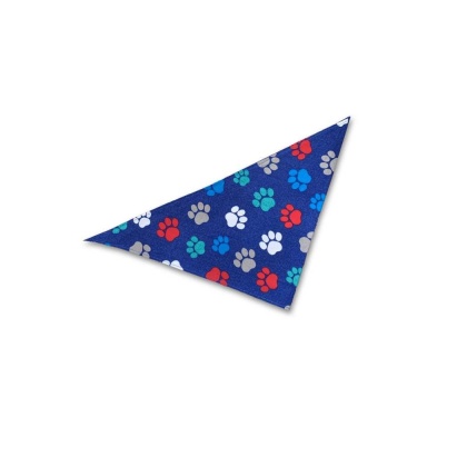 Multicolor Paw Print - Dog Bandana - Small - 20\