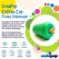 Green - Coffee Cup Durable Rubber Chew Toy and Treat Dispenser - Medium