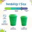 Green - Coffee Cup Durable Rubber Chew Toy and Treat Dispenser - Medium