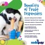 Blue - SP Ice Cream Cone Durable Rubber Chew Toy and Treat Dispenser - Medium