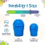 Blue - SP Ice Cream Cone Durable Rubber Chew Toy and Treat Dispenser - Medium