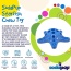Blue - Starfish Ultra Durable Nylon Dog Chew Toy for Aggressive Chewers