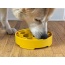Yellow - Honeycomb Design eBowl Enrichment Slow Feeder Bowl for Dogs