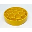 Yellow - Honeycomb Design eBowl Enrichment Slow Feeder Bowl for Dogs