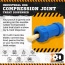 Blue - ID Bone Durable Rubber Chew Toy and Treat Dispenser - Medium