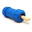 Blue - ID Bone Durable Rubber Chew Toy and Treat Dispenser - Medium