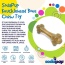 Brown - Knuckle Bone Ultra Durable Nylon Dog Chew Toy for Aggressive Chewers - Large