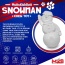 White - MKB Snowman Ultra Durable Nylon Dog Chew Toy for Aggressive Chewers