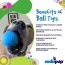 Blue - SP Wag Ball Ultra Durable Synthetic Rubber Chew Toy & Floating Retrieving Toy - Large