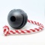 Black - USA-K9 Magnum Black Stars and Stripes Ultra-Durable  Rubber Chew Toy, Reward Toy, Tug Toy, and Retrieving Toy  - Large