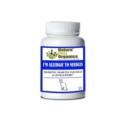 I\'m Allergic To Needles - Probiotic, Pancreas & Glucose Support For Dogs & Cats* - CAT/ 90 caps / 250 mg