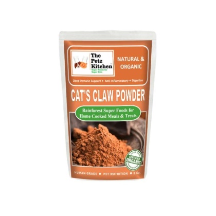 Cat\'S Claw Powder Immune & Inflammation Support* The Petz Kitchen Organic & Human Grade Ingredients For Home Prepared Meals & Treats - 8 oz.