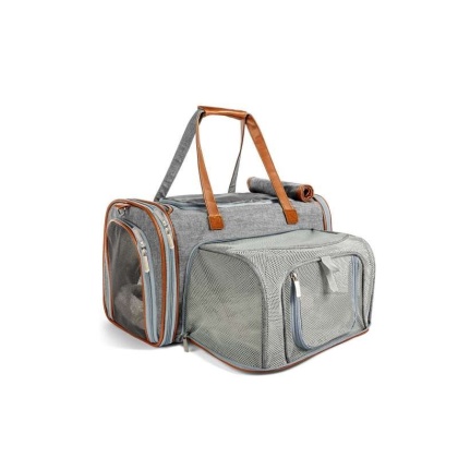 Platinum Gray - Mr. Peanut\'s Gold Series Mini Size Expandable Pet Carrier - 16 in L x 10 in W x 10 in H
