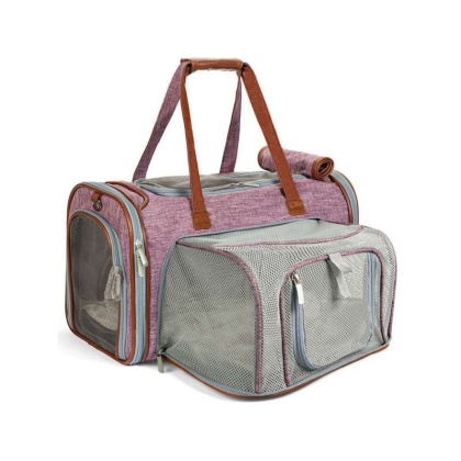 Purple - Mr. Peanut\'s Gold Series Mini Size Expandable Pet Carrier - 16 in L x 10 in W x 10 in H