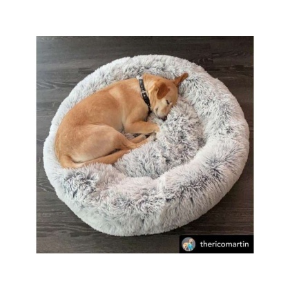 Gray Two Tone - Mr. Peanut\'s OrthoPlush Pet Bed - 23 in