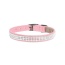 Puppy Pink - Susan Lanci Designs 3 Row Giltmore Crystals Collar - TC