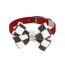 Red - Susan Lanci Designs Windsor Check Nouveau Bow Collar - Small