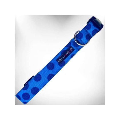 Navy - Polka Dot Dog - Monotone Collars - XS 5/8\