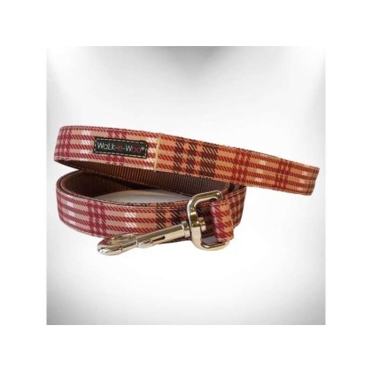 Classic Brown - Plaid Dog Leads  - THIN Lead 5/8\