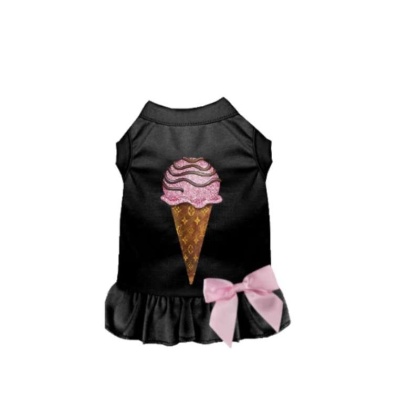 BLACK - My Favorite Chewy Vuitton Ice Cream Dress - X Small