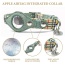 Beige Plaid & Denim - Apple Airtag Collar - Small