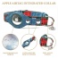 Red Plaid & Denim - Apple Airtag Collar - Large